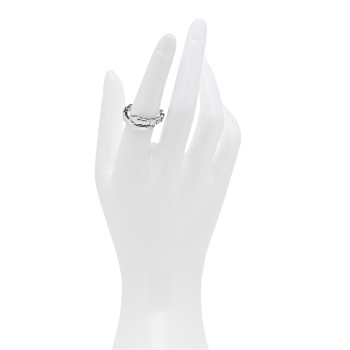 BULGARI 18K White Gold Serpenti Viper Ring L BULGARI 18K White Gold Serpenti Viper Ring L