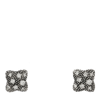 DAVID YURMAN Sterling Silver Diamond Midnight Melange Quatrefoil Earrings DAVID YURMAN Sterling Silver Diamond Midnight Melange Quatrefoil Earrings