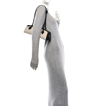 ALAIA Canvas Nubuck Medium Le Teckel Bag Black