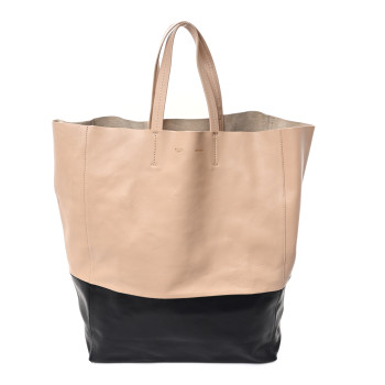 CELINE Lambskin Horizontal Bi-Cabas Nude Black CELINE Lambskin Horizontal Bi-Cabas Nude Black