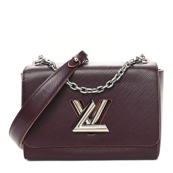 LOUIS VUITTON Epi Twist Shoulder Bag MM Prune Rose Poudre LOUIS VUITTON Epi Twist Shoulder Bag MM Prune Rose Poudre
