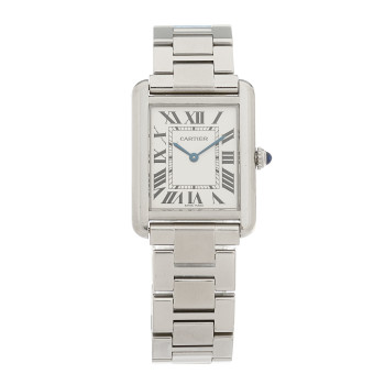 CARTIER Stainless Steel 24mm Tank Solo Quartz Watch