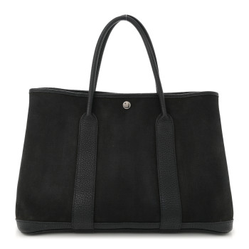 HERMES Toile Negonda Garden Party Tote 36 MM Black HERMES Toile Negonda Garden Party Tote 36 MM Black
