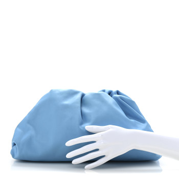 BOTTEGA VENETA Smooth Butter Calf The Pouch Oversized Clutch Sky Blue BOTTEGA VENETA Smooth Butter Calf The Pouch Oversized Clutch Sky Blue