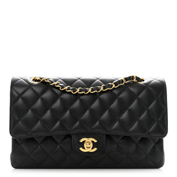 CHANEL Caviar Quilted Medium Double Flap Black CHANEL Caviar Quilted Medium Double Flap Black