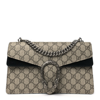 GUCCI GG Supreme Monogram Small Dionysus Shoulder Bag Black