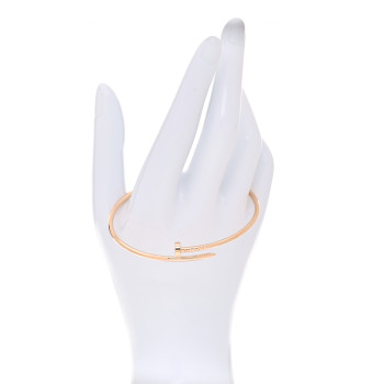 CARTIER 18K Pink Gold Small Juste Un Clou Bracelet 19