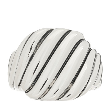 DAVID YURMAN Sterling Silver 17mm Sculpted Cable Contour Ring 55 7.25 DAVID YURMAN Sterling Silver 17mm Sculpted Cable Contour Ring 55 7.25
