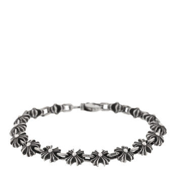 CHROME HEARTS Sterling Silver Maltese Cross Link Bracelet