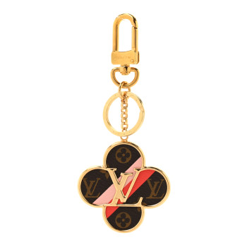 LOUIS VUITTON Metal Monogram Into The Flower Bag Charm Key Holder LOUIS VUITTON Metal Monogram Into The Flower Bag Charm Key Holder