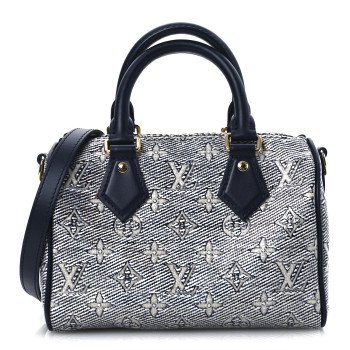LOUIS VUITTON Monoglam Speedy Bandouliere 20 Blue LOUIS VUITTON Monoglam Speedy Bandouliere 20 Blue