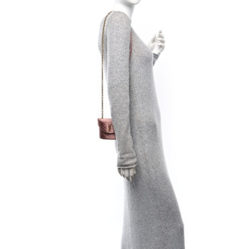 SAINT LAURENT Satin Matelasse Monogram Micro June Box Bag Dragee SAINT LAURENT Satin Matelasse Monogram Micro June Box Bag Dragee