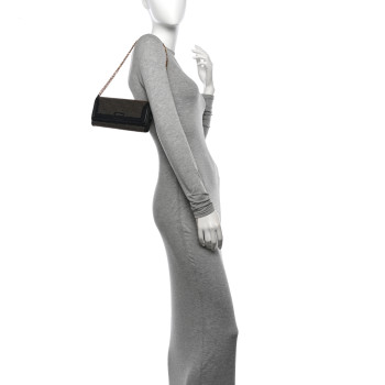 ALEXANDER MCQUEEN Calfskin Studded Wallet on Chain Black ALEXANDER MCQUEEN Calfskin Studded Wallet on Chain Black