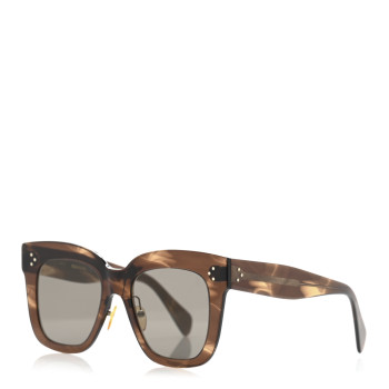 CELINE Acetate Kim Sunglasses CL 41444/S Havana Brown CELINE Acetate Kim Sunglasses CL 41444/S Havana Brown