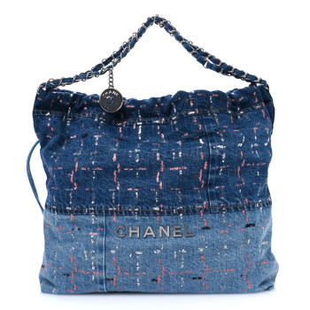 CHANEL Denim Sequin Chanel 22 Blue CHANEL Denim Sequin Chanel 22 Blue