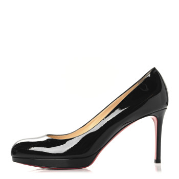 CHRISTIAN LOUBOUTIN Patent New Simple 85 Pumps 41 Black CHRISTIAN LOUBOUTIN Patent New Simple 85 Pumps 41 Black