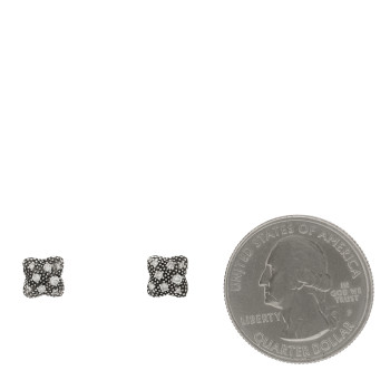 DAVID YURMAN Sterling Silver Diamond Midnight Melange Quatrefoil Earrings DAVID YURMAN Sterling Silver Diamond Midnight Melange Quatrefoil Earrings