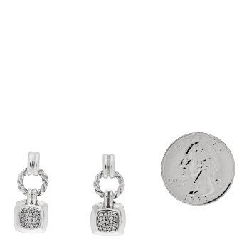 DAVID YURMAN Sterling Silver Diamond Petite Albion Drop Earrings DAVID YURMAN Sterling Silver Diamond Petite Albion Drop Earrings