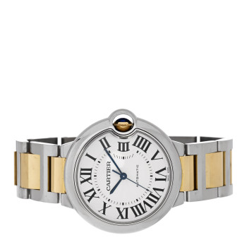 CARTIER Stainless Steel 18K Yellow Gold 36mm Ballon Bleu De Cartier Automatic Watch