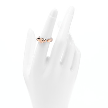 CARTIER 18K Pink Gold Tsavorite Onyx Panthere De Cartier Ring 52 6