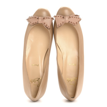 CHRISTIAN LOUBOUTIN Nappa Ballalarina Flats 40 Nude CHRISTIAN LOUBOUTIN Nappa Ballalarina Flats 40 Nude