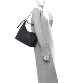 GIVENCHY Smooth Calfskin Medium Moon Cut Out Shoulder Bag Black GIVENCHY Smooth Calfskin Medium Moon Cut Out Shoulder Bag Black