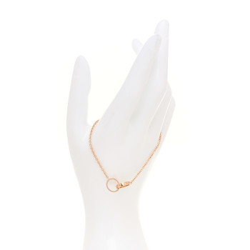 CARTIER 18K Pink Gold Interlocking LOVE Bracelet