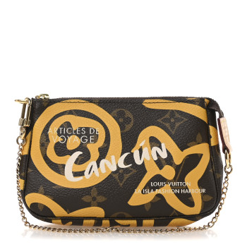 LOUIS VUITTON Monogram Tahitienne Cancun Mini Pochette Accessories LOUIS VUITTON Monogram Tahitienne Cancun Mini Pochette Accessories