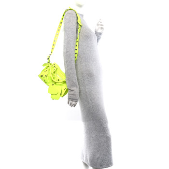 BALENCIAGA Agneau Arena Neo Cagole Handbag XS Fluo Yellow
