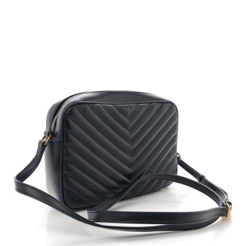 SAINT LAURENT Calfskin Matelasse Monogram Lou Camera Bag Deep Marine SAINT LAURENT Calfskin Matelasse Monogram Lou Camera Bag Deep Marine