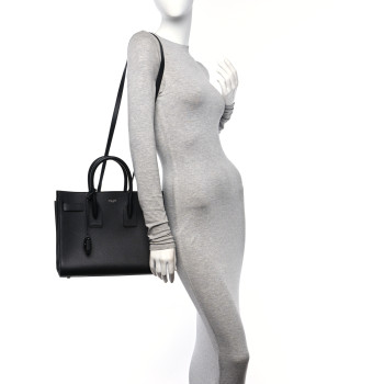 SAINT LAURENT Grained Calfskin Small Sac De Jour Black SAINT LAURENT Grained Calfskin Small Sac De Jour Black