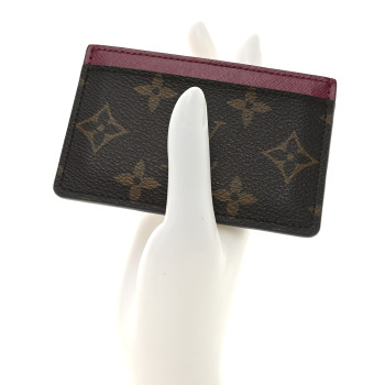 LOUIS VUITTON Monogram Card Holder Fuchsia LOUIS VUITTON Monogram Card Holder Fuchsia