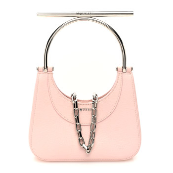 ALEXANDER MCQUEEN Graned Lambskin Mini T-Bar Bag Venus Pink ALEXANDER MCQUEEN Graned Lambskin Mini T-Bar Bag Venus Pink