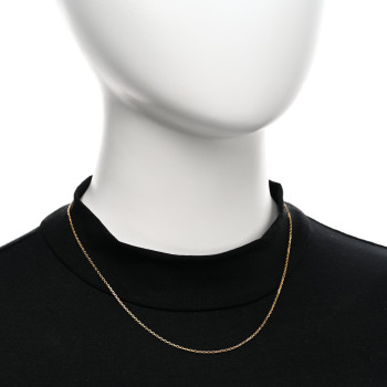 VAN CLEEF & ARPELS 18K Yellow Gold Trace Chain Necklace