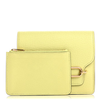 HERMES Chevre Mysore Roulis Slim Wallet Jaune Bourgeon HERMES Chevre Mysore Roulis Slim Wallet Jaune Bourgeon