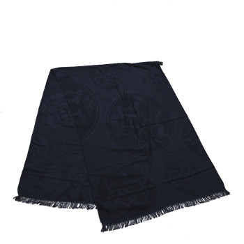HERMES Cashmere Silk New Libris Stole Bleu De Chine HERMES Cashmere Silk New Libris Stole Bleu De Chine