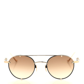 CHROME HEARTS Metal Oralgami Sunglasses Black Gold