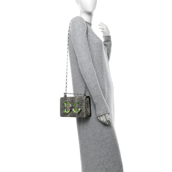 DOLCE & GABBANA Printed Elaphe DG Girls Shoulder Bag Multicolor DOLCE & GABBANA Printed Elaphe DG Girls Shoulder Bag Multicolor