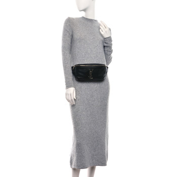 SAINT LAURENT Calfskin Monogram Belt Bag Black SAINT LAURENT Calfskin Monogram Belt Bag Black