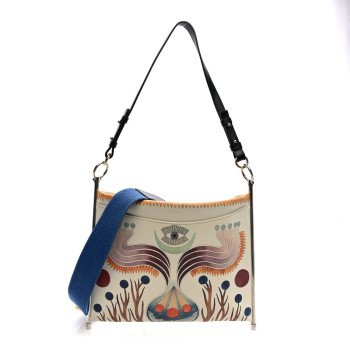 CHLOE Smooth Calfskin Small Roy Clutch White Multicolor CHLOE Smooth Calfskin Small Roy Clutch White Multicolor