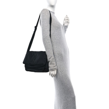 SAINT LAURENT Econyl Nylon Niki Messenger Black SAINT LAURENT Econyl Nylon Niki Messenger Black