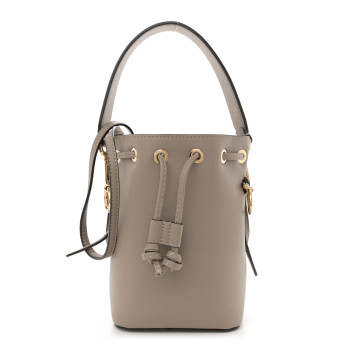 FENDI Vitello Cruise F is Fendi Mini Mon Tresor Bucket Bag Tortora