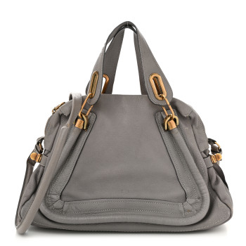 CHLOE Calfskin Medium Paraty Cashmere Grey CHLOE Calfskin Medium Paraty Cashmere Grey