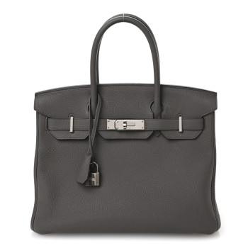 HERMES Togo Birkin 30 Etain HERMES Togo Birkin 30 Etain