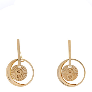 FOUNDRAE 18K Yellow Gold Karma Medallion Earrings FOUNDRAE 18K Yellow Gold Karma Medallion Earrings