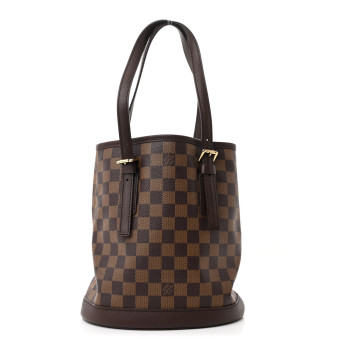 LOUIS VUITTON Damier Ebene Marais Bucket 23 LOUIS VUITTON Damier Ebene Marais Bucket 23