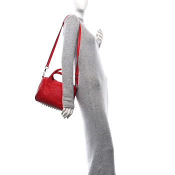 ALEXANDER WANG Pebbled Lambskin Rockie Red Silver Hardware ALEXANDER WANG Pebbled Lambskin Rockie Red Silver Hardware