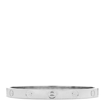 CARTIER 18K White Gold LOVE Bracelet 17