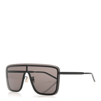 SAINT LAURENT Metal SL 364 Mask Sunglasses Black SAINT LAURENT Metal SL 364 Mask Sunglasses Black