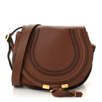 CHLOE Calfskin Small Marcie Round Crossbody Bag Caramel CHLOE Calfskin Small Marcie Round Crossbody Bag Caramel